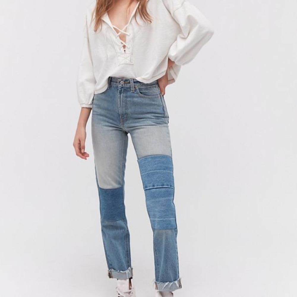 BDG patchwork jeans from Urban Outfitters!!